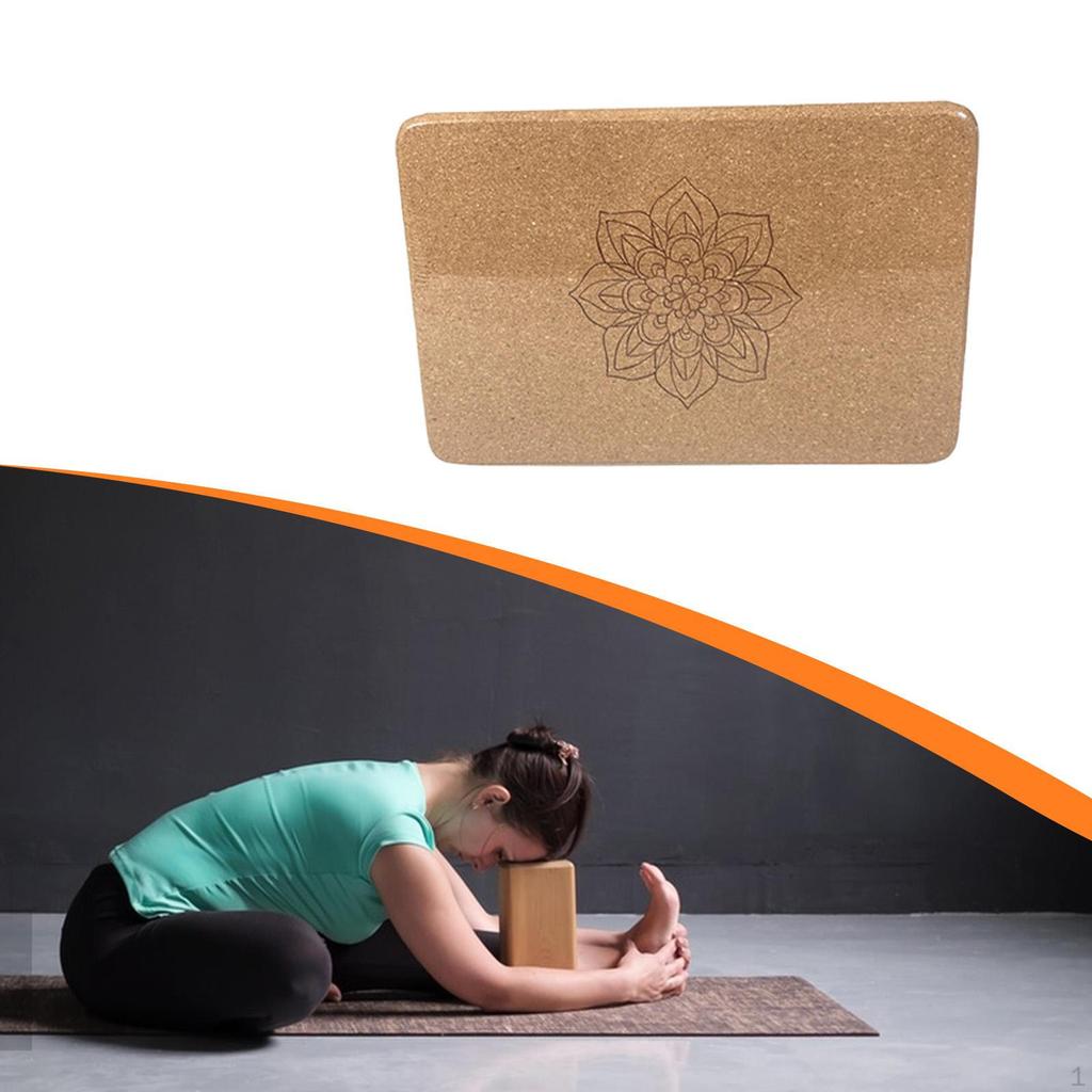 Kork Yoga Block Übungs Hilfsmittel Holz Zubehör für Fitness Home Gym