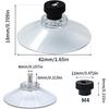 12pcs M4 Suction Cup 40 mm Glass Suction Pads Clear PVC Sucker Pads Suction Holder Without Hooks for Bathroom Wall Door Glass Window Car Shade