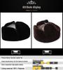 Men's Genuine Leather Lei Feng Hat - Warm Winter Ear Protection for Seniors and Dad