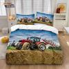 3D Tractor 3D Printing Bedding Set, Boys Tractors Duvet Cover Set with Pillowcase Home Textile Twin Full Queen King Children