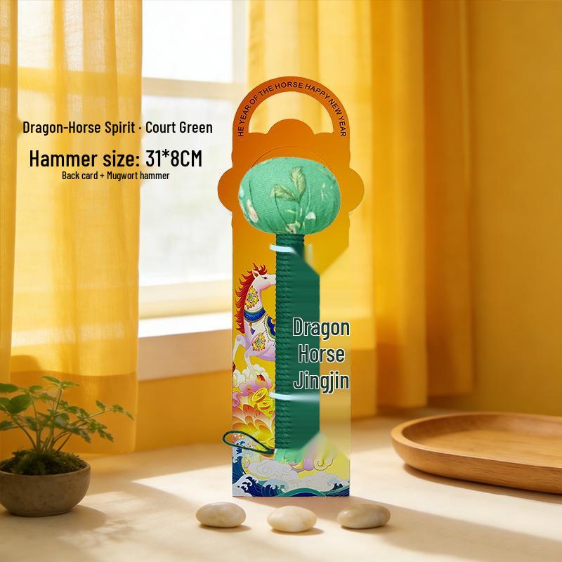 Mugwort Meridian Massage Hammer: Handcrafted Wellness Tool, Ideal New Year’s Gift
