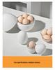 White Egg-Shaped 4-Egg Microwave Steamer Cooker