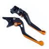 H14m9 Black/Orange Matte Honda Brake Clutch Lever 6-step Adjustment Telescopic Fits CB400SF Rebel 250 NC700S/X Etc.