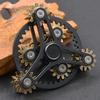 Pure Brass Fidget Spinner Gears Linkage Fidget Gyro Toy Metal DIY Hand Spinner with Multiple Premium Bearings (13 Bearings)