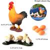 Oenux Farm Model Simulation Goose Duck Hen Egg Action Figures Poultry Animals Figurine PVC Miniature Cake Toppers Lovely Kid Toy