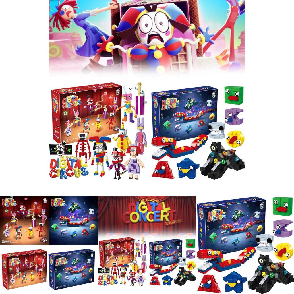 Exciting New Jax Animation Circus Building Blocks Toy Set For Kids With 400 To 800 Pieces