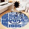 Custom Name Chelsea Football Club Printed Round Rug Carpet Chair Rug Area Rug Entryway Doormats,for Office Chair Living Room Bedroom Kitchen Room.
