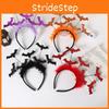 Halloween Bat Headband Costume Accessory With Feathers For Party Stage Performance