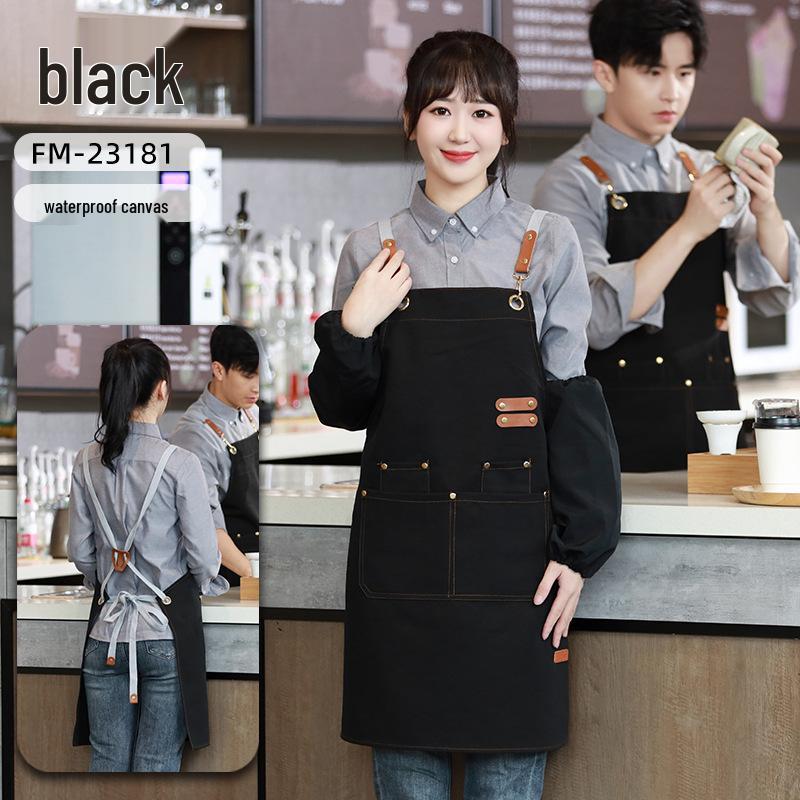 Tablier en toile imperméable avec logo personnalisé: Vêtements de travail résistants à la saleté et à l'huile pour cuisines et restauration