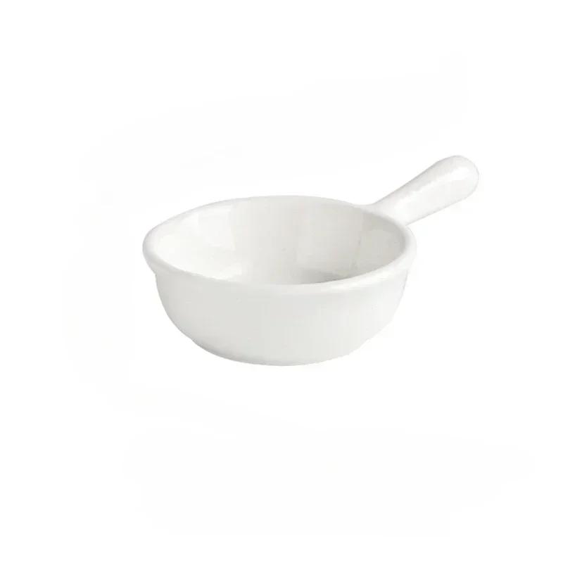 Creative Mini Ceramic Discretionary Dish Japanese Tableware Seasoning Dish Handle Dish Soy Sauce and Vinegar Sushi Dipping Plate