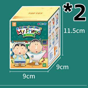 Crayon ShinChan My Friend Bochan Series  Cute Anime Figure Model  Desktop Ornament Surprise Toy Birthday Gift