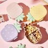 Lunch Box For Kids Cute Pineapple Shape Bento Box with Fork Spoon Snack Dessert Container Microwavable Food Case Portable Office