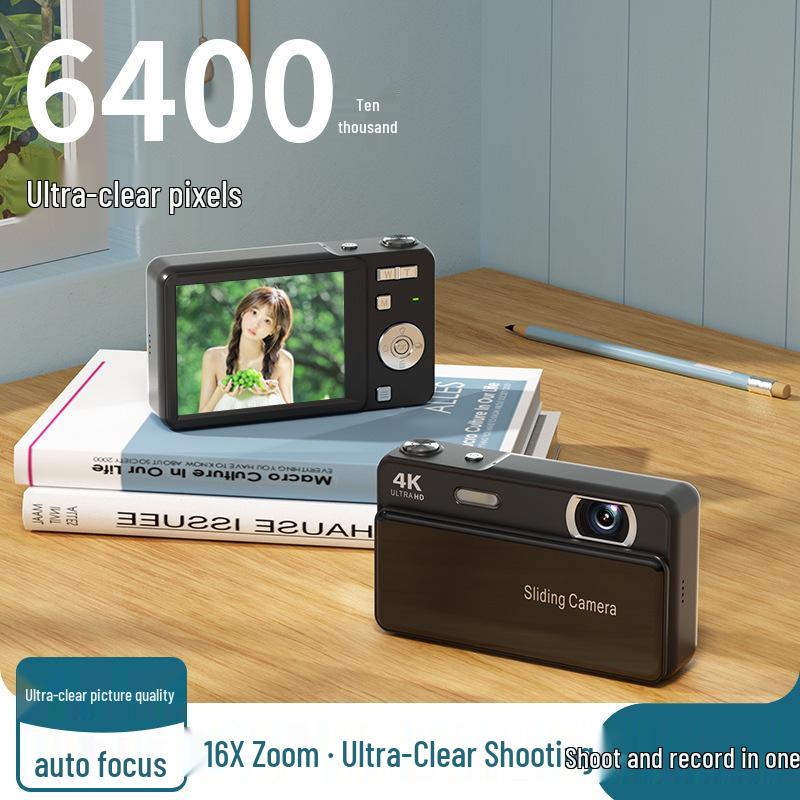4K Digitaler CCD Schieberegler Camcorder - 2,8” HD Kamera, M15 Einsteiger Studenten Geschenk