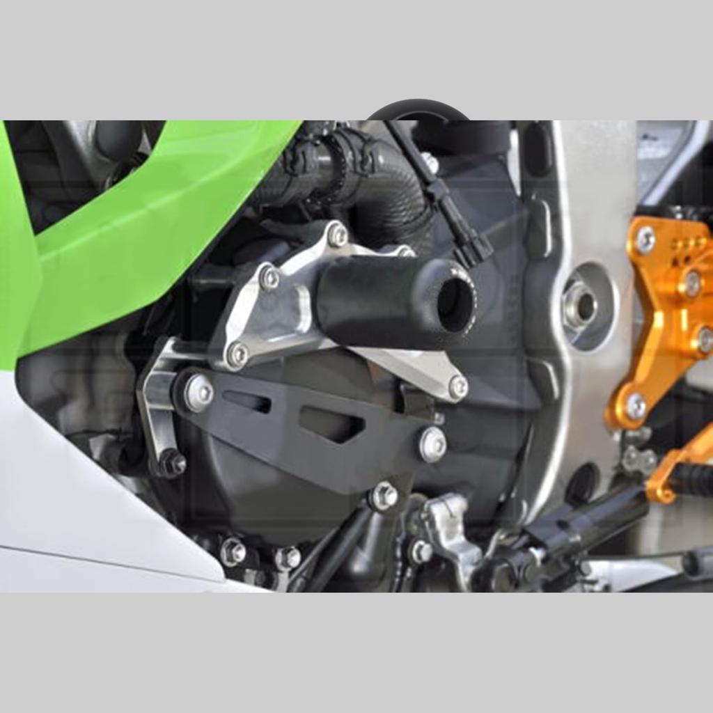 BYEMTTY Motorcycle Frame Sliders/Engine Sliders for Kawasaki Ninja ZX-6R 8BL-ZX636J (2024~) (Silver)