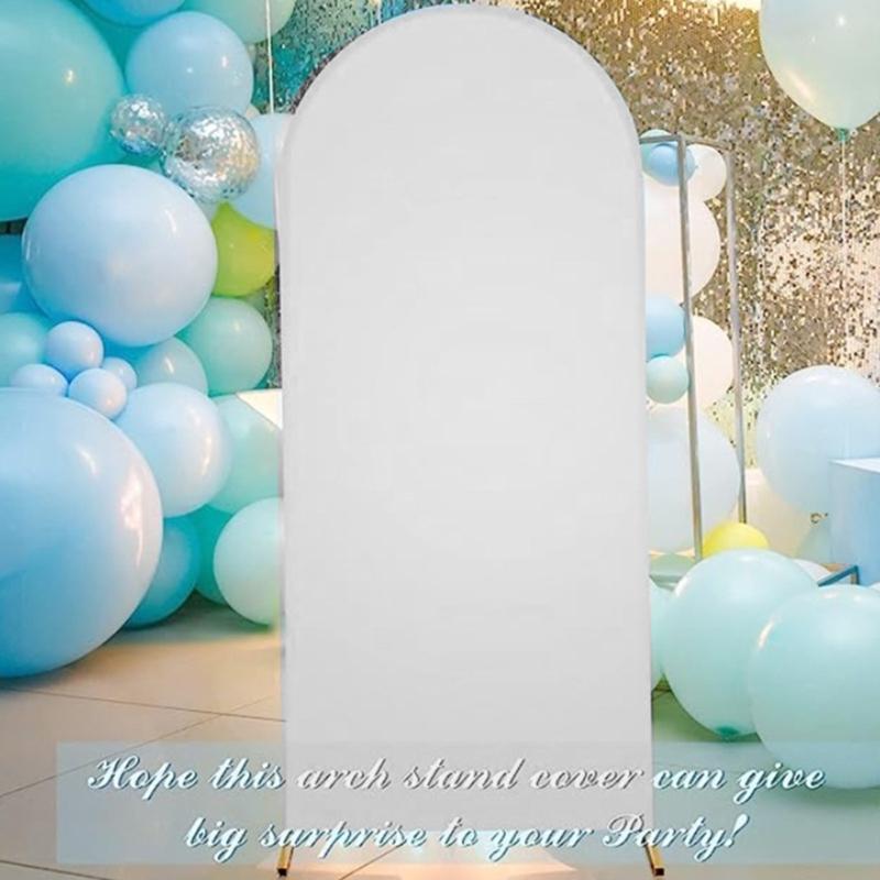 Arch Backdrop Background Cover Birthday Party Banquets Decoration for Wedding Double Sided Elastic Arched Fabric 3 Sizes