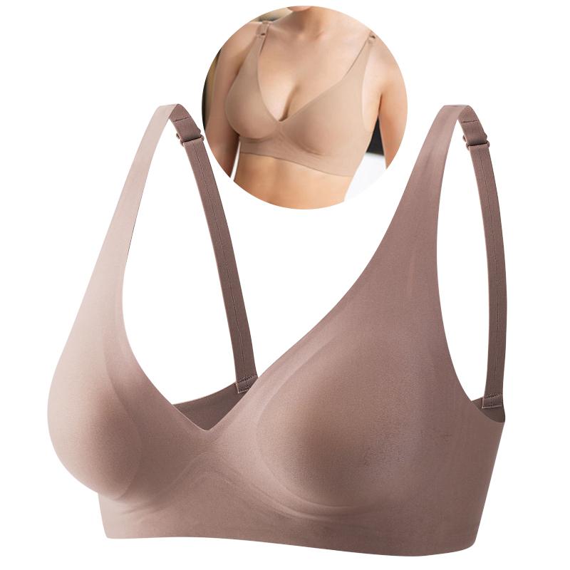 Damen Nahtloser BH ohne Bügel, Büstenhalter, Push-Up, Sport, Fitness-BH, Sexy Dessous, Damenunterwäsche, Femme Bralette, S-XL