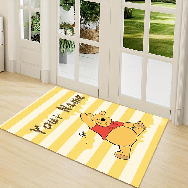 Custom Name "Pooh Tiger Adventure" Carpet Rug Customizable Soft Washable Anti-Slip Home Living Room Sofa Mats Personalized Rug. 0909398