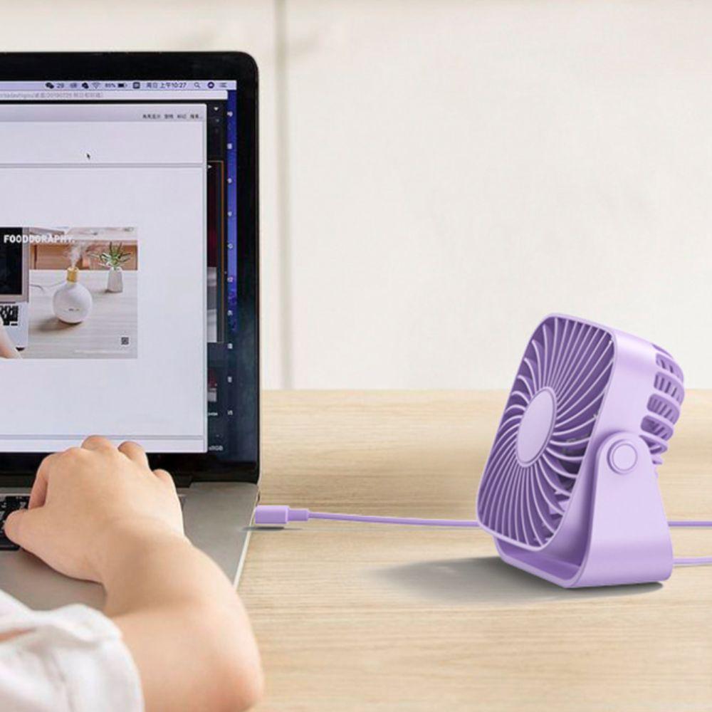 360° Rotating Electronic Fan 3 Speed Small Standing Fans Student Fan Table Cooling Fan Dormitory