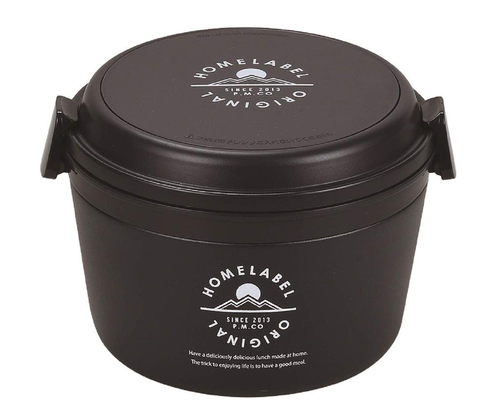 PEARL METAL Donburi Lunch Jar 1060 Black Home Label HB-4742