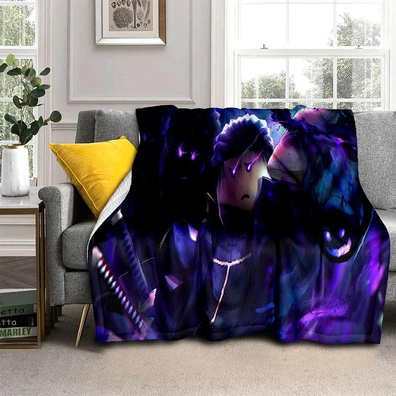 2025 New Style B-Blox Fruit Cartoon Flannel Blanket,Soft Throw Blanket for Home Bedroom Bed Sofa Travel Cover Kid Gift