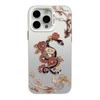 National Style Snake Life Flower iPhone Case Silver for iPhone 13/14/15/16/17 Pro Max