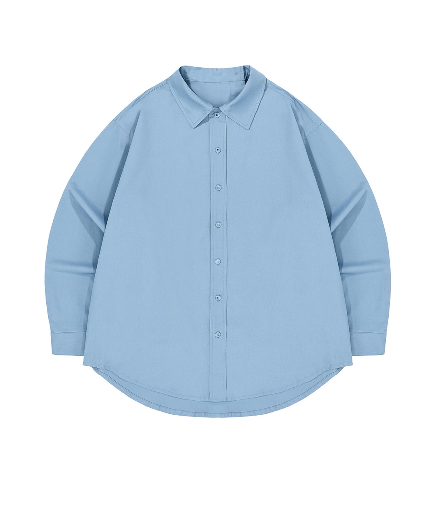 Oy Curve Line Shirt - Sky Blue Sky Blue/One Size