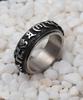 Blancier Two-Tone Mantra Spin Bm257R1158 Vintage Ring