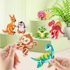 30PCS 3D Fun Mini Animal DIY Jigsaw Puzzles Toys for Kids Birthday Party Favors Classroom Rewards Baby Shower Educational Gifts