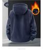 Plus Size Men's Fleece Jacket: Youthful Sports Style for Middle-Aged & Elderly Couples, Warm Norway Design