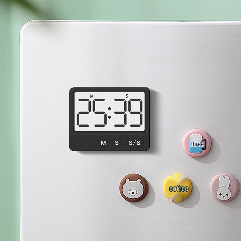 Magnetic Minimalist Large Screen Korean Style Digital Kitchen Timer Y8301.