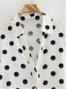 2026 Autumn/Winter European & American Style Polka Dot Loose Shirt