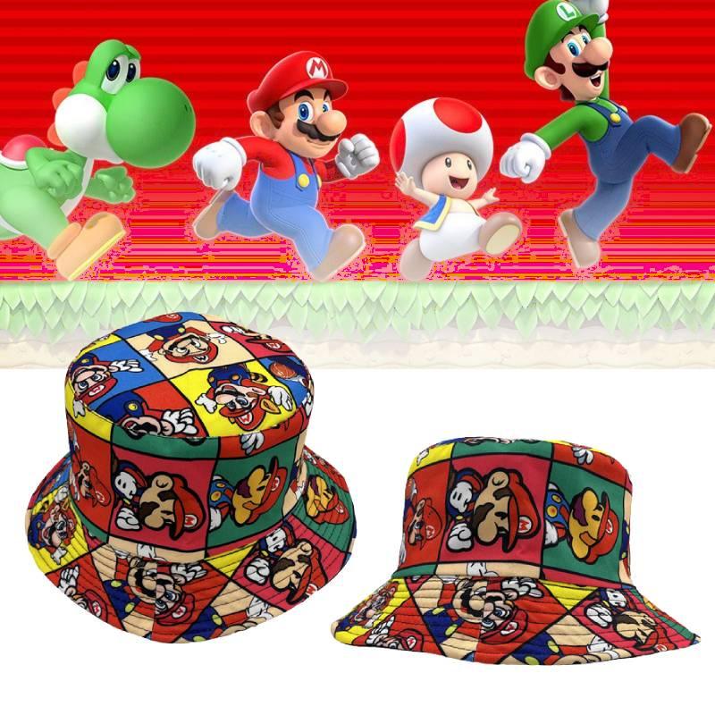 Cartoon Mario Brothers Outdoor Sunscreen Shade Hat Perfect For Spring And Fall Seasons