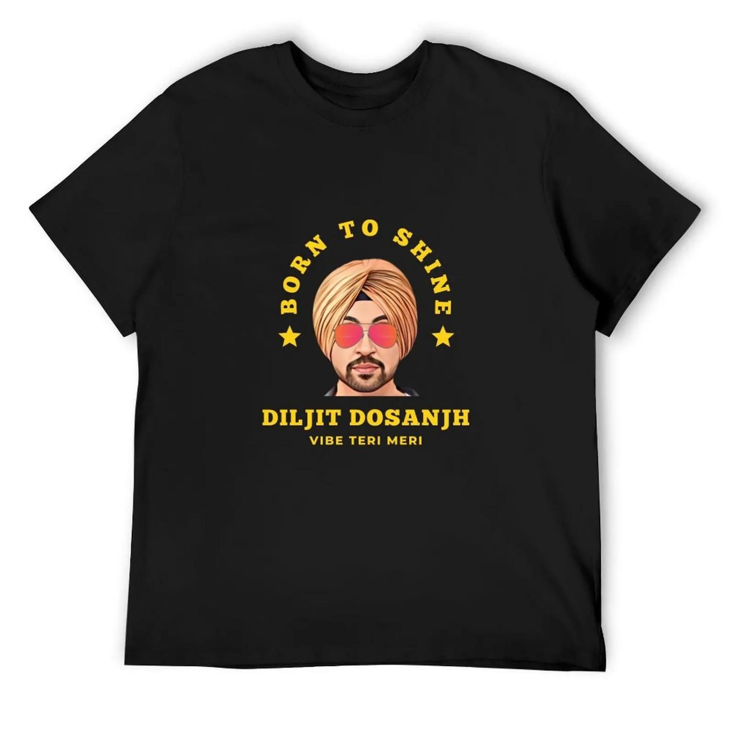 

Diljit dosanjh Vibes _ Diljit dosanjhpunjabi singer punjab Tshirts dosanjh T-Shirt blue archive sweat designer t shirt men XXXXXL чорний