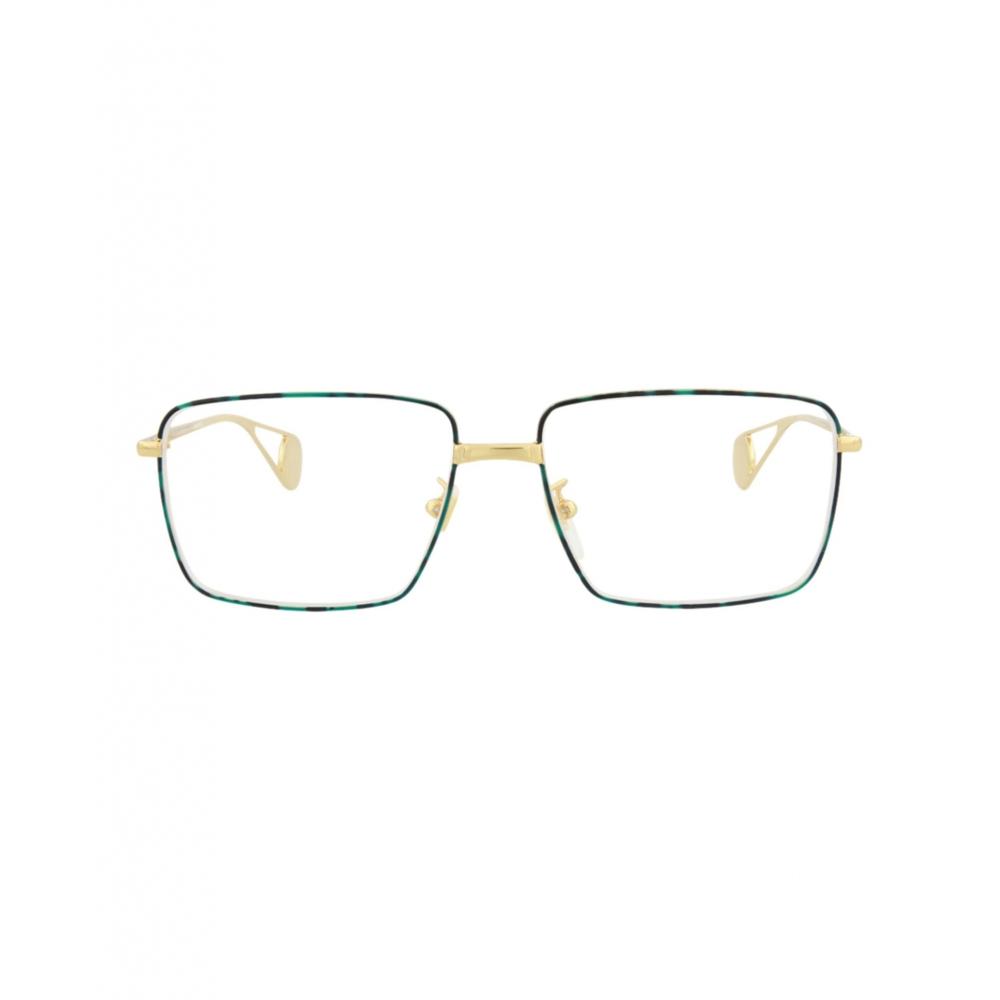 

Металлическая оптическая оправа Gucci Square Frame, золотое, прозрачное золото