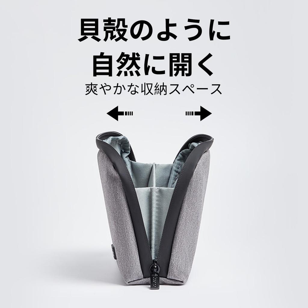 Gadget Storage Cable Mobile Storage Smartphone Organizer Digital Mini Small Item Business Lightweight BA004 [Manatsulife] Pouch, Pouch, & Pouch,