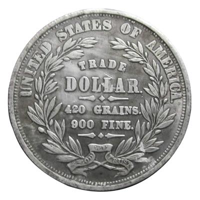 Alte Morgan US-Dollar 1872 Gedenkmünze Sammeln Währung Druckguss