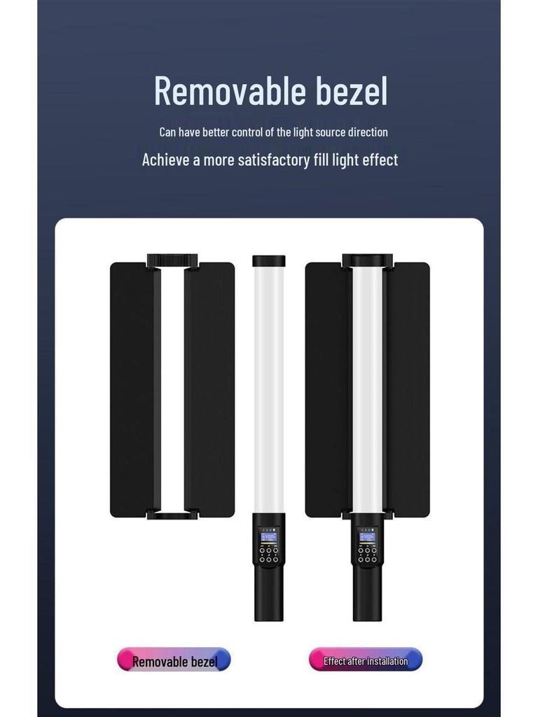 Portable RGB LED Handheld Fill Light Bar for Professional Photography and Nighttime Outdoor Scenes