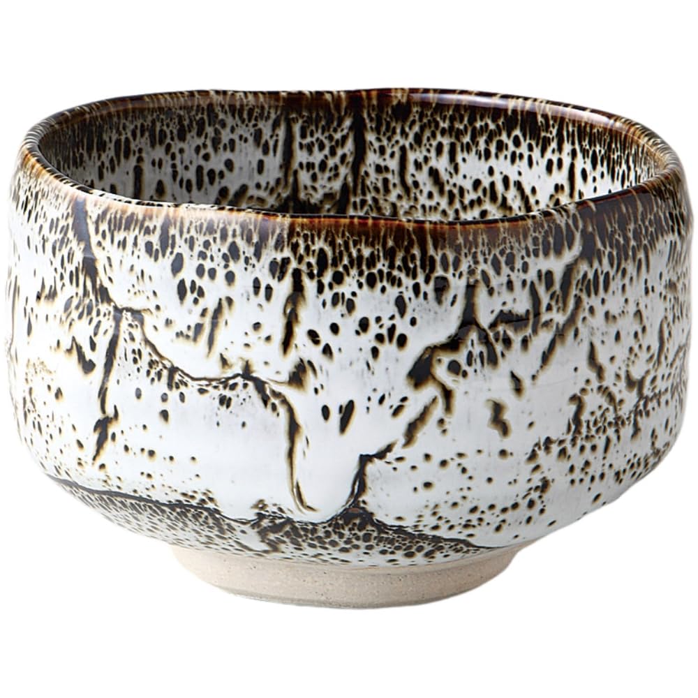 Matcha x x White Tenmoku Matcha Mino Made in Japan Ale-net Bowl, W12.3 D12.3 H7.8cm, Bowl, Ware,