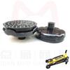 2.5Tons 3 Tons Horizontal Jack Accessories 3T Horizontal Hydraulic Jack Rubber Pad Universal Wheel Pallet Front Wheel
