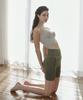 Debiweeo Women'S Yoga Wear Devi-B0056-Khaki Pilates Zero Fat One-Pocket Biker