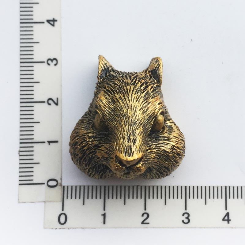 Silver Gold Copper Color Groundhog Wolf Head Bear Head Fridge Magnet Collection Home Kitchen Decoration Travel Souvenir Craft Gift
