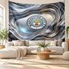 Arazzo da Parete Manchester City, Tessuto Morbido da Appendere, Sfondo Decorativo per Camera da Letto, Arte da Parete per la Casa
