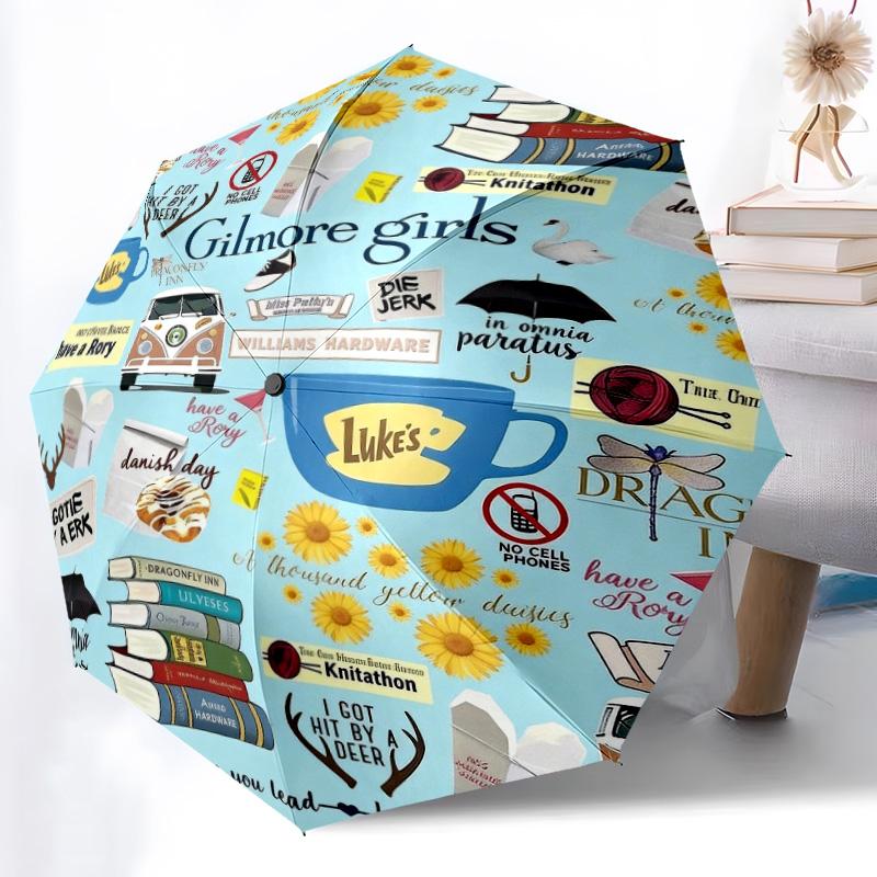 

Gilmore Girls Luke s Diner Umbrella, Folding Travel Umbrella