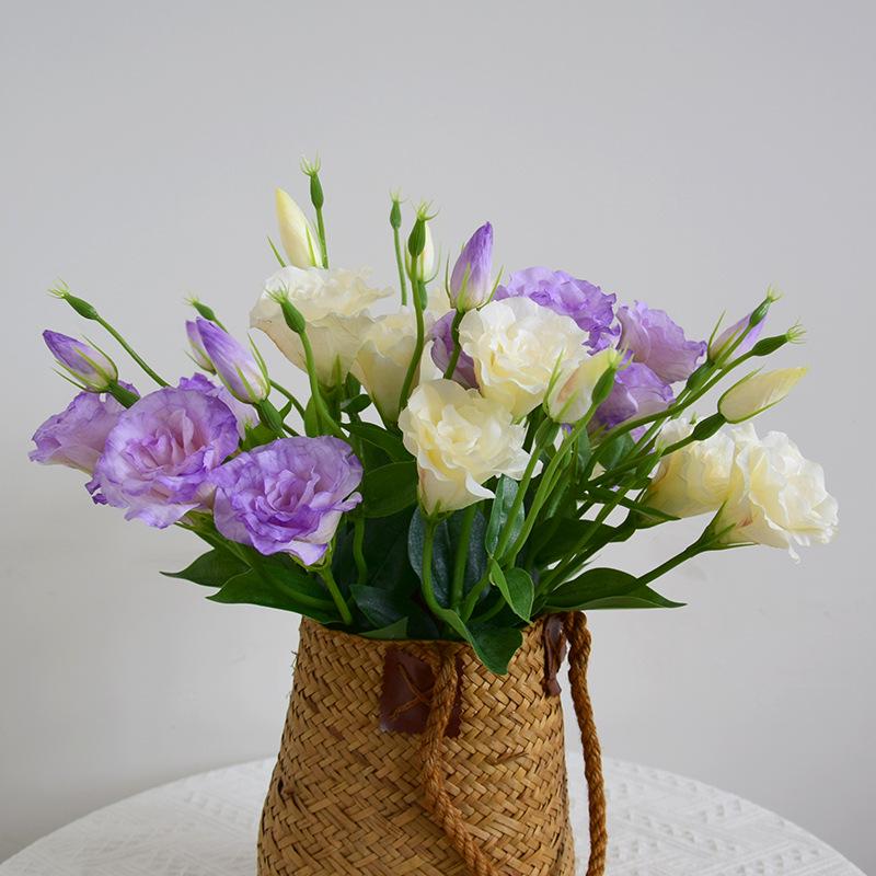 Silk Eustoma: Elegant Artificial Flowers for Home, Dining, and Wedding Décor