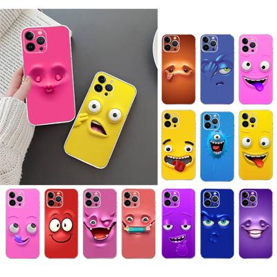 Tālruņa maciņš tālrunim Iphone 14 13 12 11 Pro Max Xs Max Xr X 12mini 14 Plus Se Art Funny Faces karikatūras futrālis Funda Capa Cell