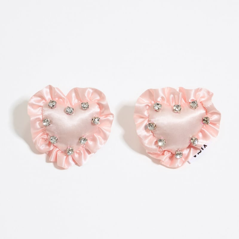 BIMBA Y LOLA Crystal Pink Cushion Earrings B245AIW007PKF