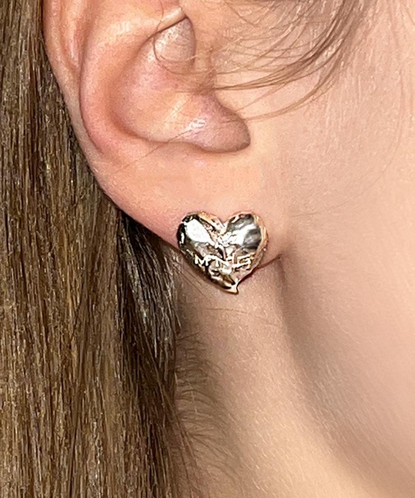 Manig Heart To Love Forever Earrings (Sv)
