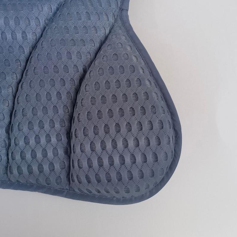 4D Gray Suction Cup Bathtub Pillow - Ergonomic Bath Pillow for Neck/Back Support Soft Polyester Fiber Non-Slip Spa Accessories