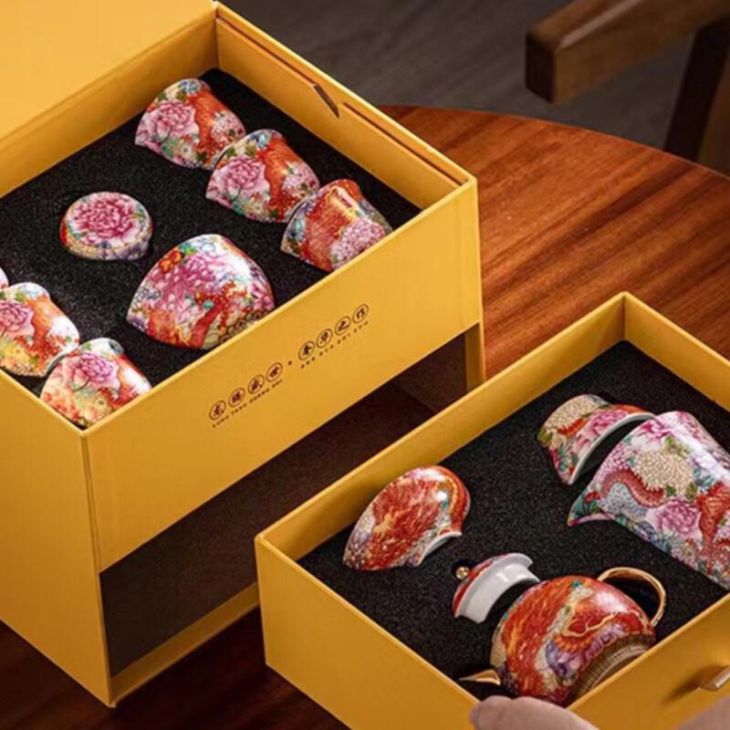 Chaxun Azure Dragon Ceramic Kung Fu Tea Set