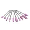 10pcs/set Stone Grinder Polisher Burs 2.35mm Shank For Contouring Shaping Porcelain Nail Rotary Stone Polisher Nail Accessory Mill Tools